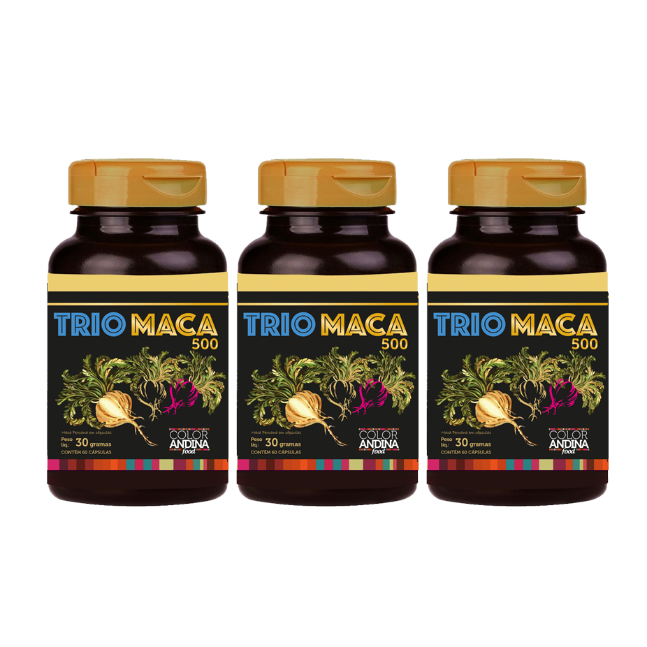 Maca Peruana Trio Em Capsulas Pura Caps Direto Dos Andes