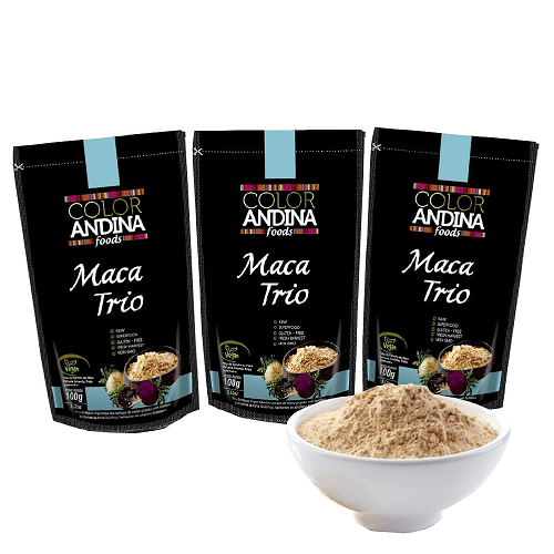 Maca Peruana Trio em pó 100% pura | 3 PACOTES | direto dos Andes