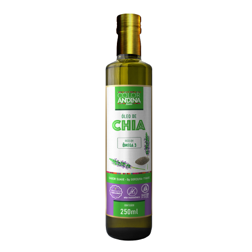 Oleo-de-Chia-100-puro-Color-Andina-250ml - rico em omega 3