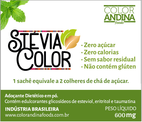 adoçante stevia sache color andina foods2 600mg