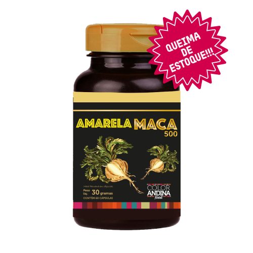 maca peruana amarela color andina queima de estoque maca em capsula