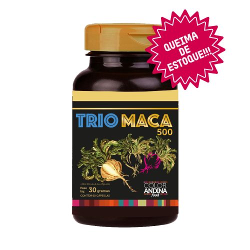 maca peruana trio color andina em capsulas mega promoção quiema de estoque