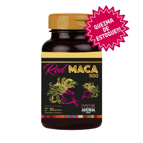 maca peruana vermelha em capsulas color andina quiema de estoque super promoção