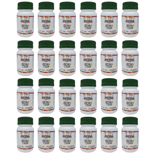adoçante stevia color andina 40g combo 24 unidades
