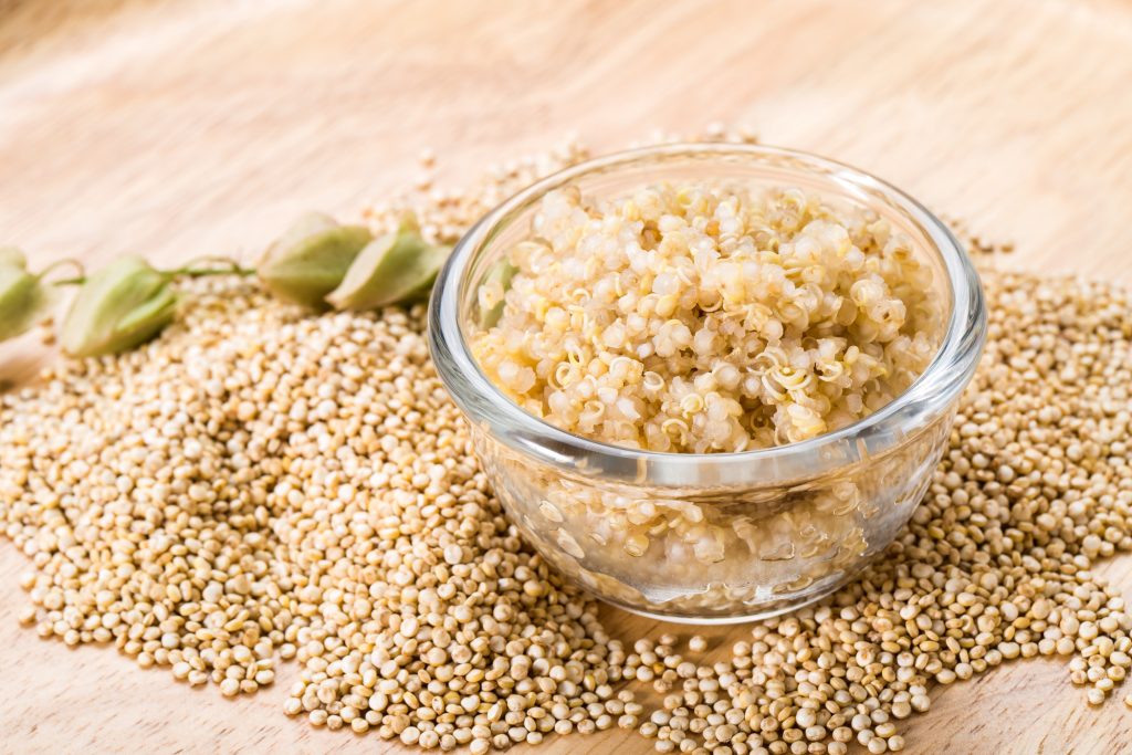 Mingau de quinoa em flocos